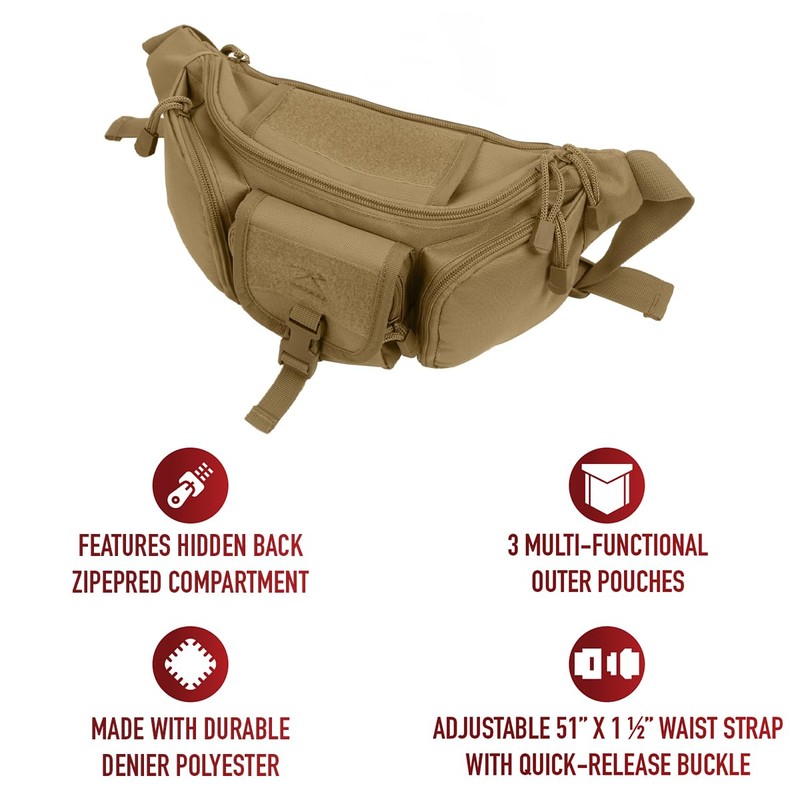 Rothco Tactical Concealed Carry Waist/Fanny Pack