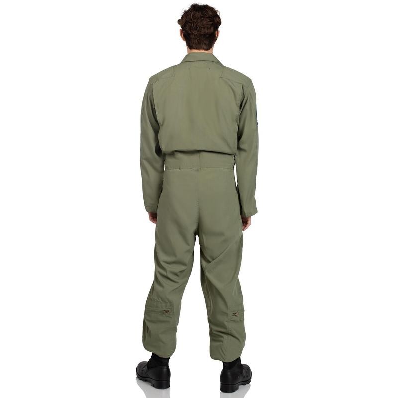 Leg Avenue Men's Top Gun Costume Flight Suit - Color: