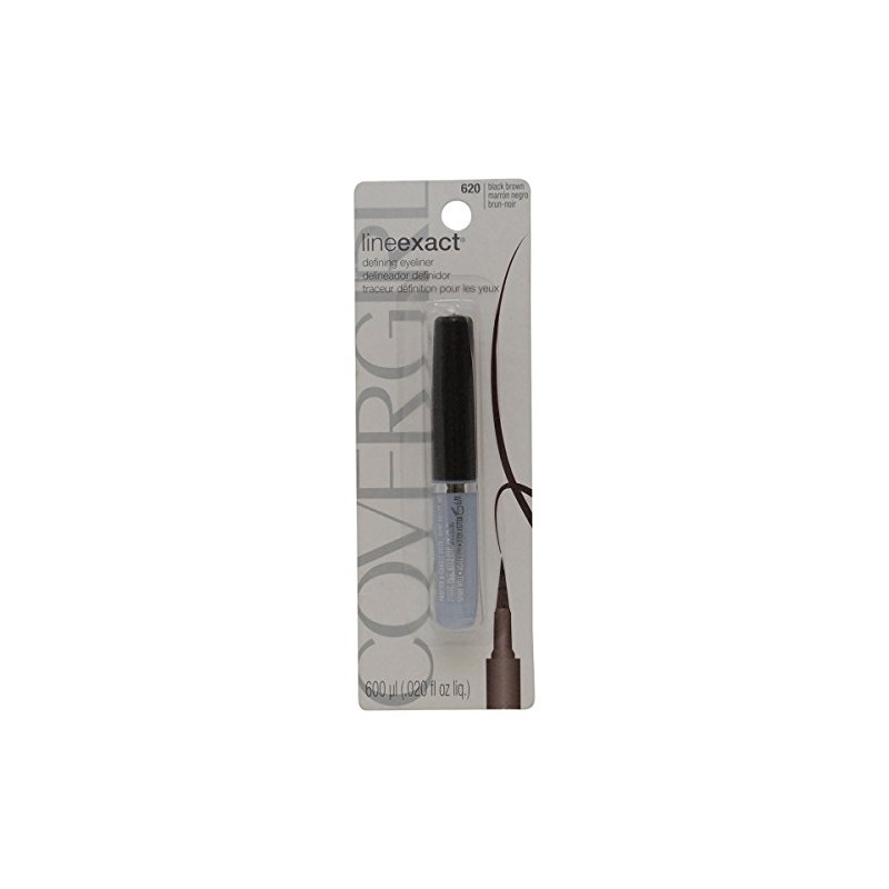 COVERGIRL Lineexact Liquid Eyeliner Black Brown 620, 0.02 Oz