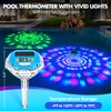 Pircaath 2025 Upgrade Digital Pool Thermometer Floating Easy Read, Solar