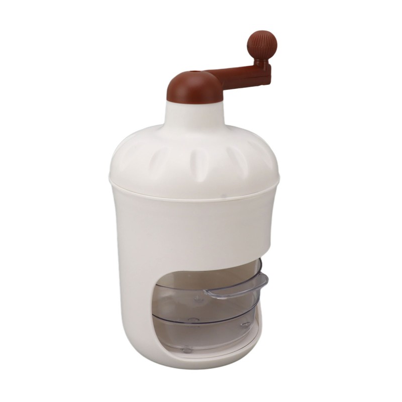 Portable Ice Crusher PP Manual Shaved Snow Cone Machine DIY