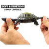 4 Pack 5 Inch Rubber Turtle Toys, Tortoise Sets for