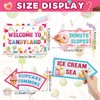20 pcs Candy Land Party Decorations Welcome to Candyland Sign