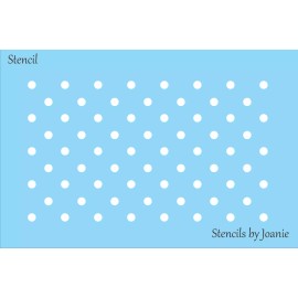 Stencils by Joanie Mini Dots STENCIL 1/4" Polka Dot Art Circles Background Craft Template DIY Signs