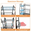 Garden Tool Organizer with Wheels for Garage, Freestanding Garage Tool