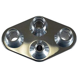 Vintage Air 388600-MBA 4-Way Bulkhead Plate for A/C and Heater