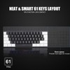G61 Mini RGB Keyboard LED Backlight 61 Keys Ergonomic Mechanical
