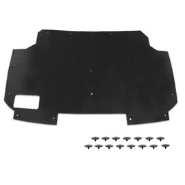 CNNELL Hood Insulation Pad with Clips Compatible with Ford F150 Bronco F250 F350 1987-1991