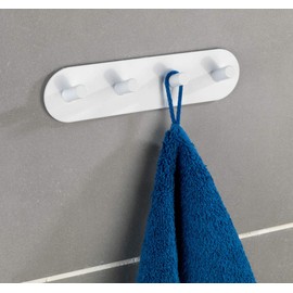 Wenko 22933100 Set of 4 Piceno Hooks, Matte White, Stainless Steel, 19.8 x 5 x 2 cm