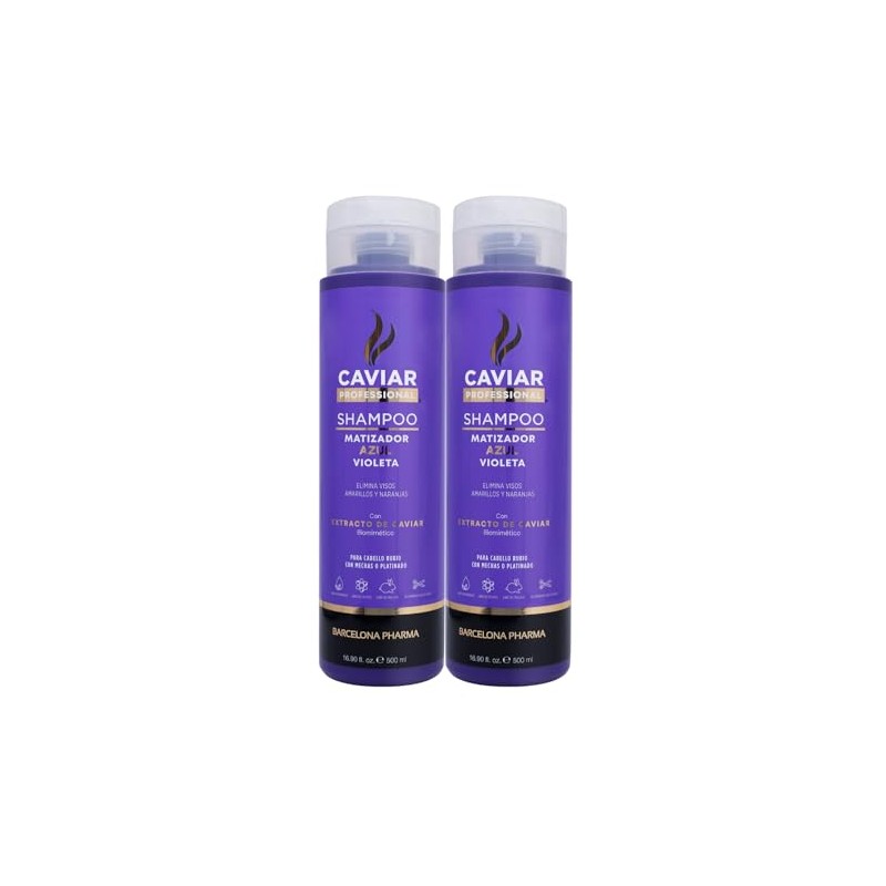 Shampoo matizador morado | Para canas y rubios | Extracto
