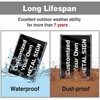 Metal Tin Sign Water Pipes Buried Below Warning Signs Caution