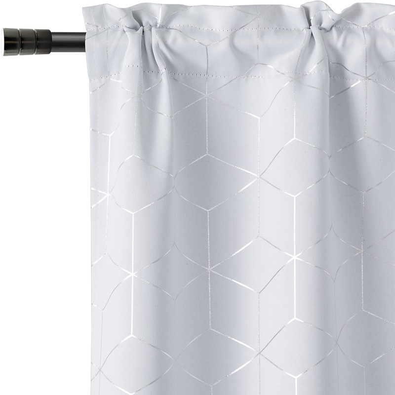 GIRASOLE HOME® 2 x Aluminium Curtain Rod End Piece (Nickel