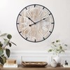 EMAX HOME 24 Inch Large Farmhouse Wall Clock, Rustic Antique