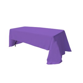 GEFEII Kitchen - Mantel rectangular de poliéster sólido de 60 x 126 pulgadas, para bodas, fiestas, restaurantes, banquetes, restaurantes, mesas de buffet, decoración de picnic (rectángulo-60 x 126