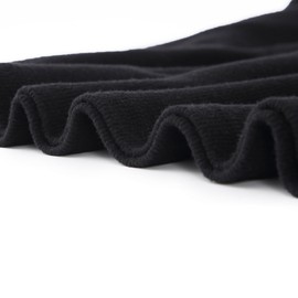 Malist Women’s Long Sleeve Ribbed Zipper Turtleneck Top Black Medium