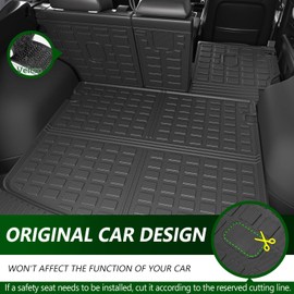 xipoqix Floor Mat Backrest Mat Compatible with 2023 2024 Mazda CX-5 TPE Cargo Liner Replacement for Mazda CX-5 2023 2024 Accessories (Compatible with 23-24 CX5, Cargo Mat+Backrest Mat+Floor Mat)