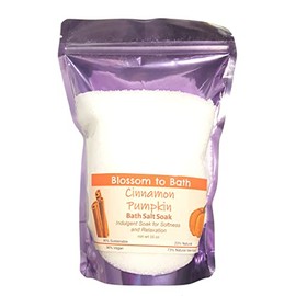 Cinnamon Pumpkin Bath Salt Soak (16 Ounce) - Phthalate Free Fragrance - is A Versatile Soaking Aid with a Warm Spicy Vanilla Scent