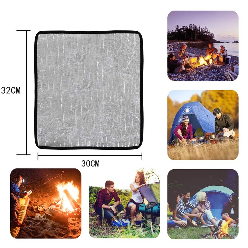 Yumosmn Burner Sheet, Heat Resistant Sheet, Flame Resistant Fiber, Bonfire