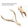 Professional Cuticle Nippers, Dead Skin Scissors, Stainless Steel Cuticle Gold