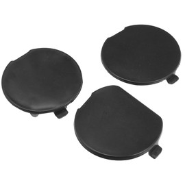 A ABSOPRO Pack of 3 Car Front Rear Bumper Tow Hook Cap for Mazda 3 Black