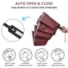 G4Free 62 Inch Windproof Inverted Umbrella with Reflective Stripe Large