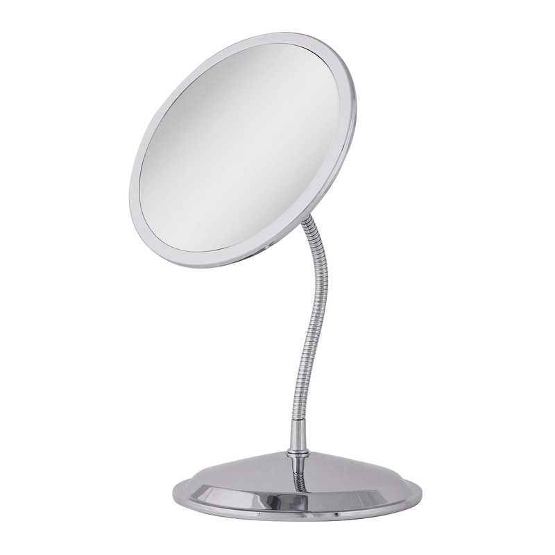 Double Vision™ Gooseneck Vanity/Wall Mount Mirror 5X/10X Magnification, Made in