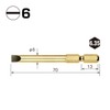 Vessel GM166070 Gold Stepped Bit -6 x 70 Set of