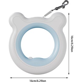 Retractable Dog Leads,10 Ft Cat Shape Dog Leash- Dog Runner, Pet Heavy Duty Dog Lead Runner, Dog Tie Out Cable Chew Proof for Small to Large Dogs Up to 30kg - 66 lb (Blue)