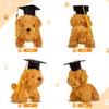 Hungdao 6 Pcs Graduation Stuffed Animal Dogs Puppy Stuffed Animal