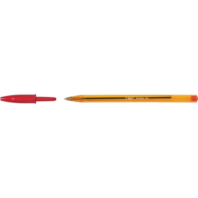BIC Cristal Fine Ballpoint Pen Line Colour: Red Pack of