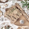 WRAPAHOLIC Nutcracker Kraft Christmas Wrapping Paper - Mini Roll -