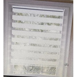 Seeye Cordless Window Shade Blind Zebra Dual layer 50% light - blackout 27x72