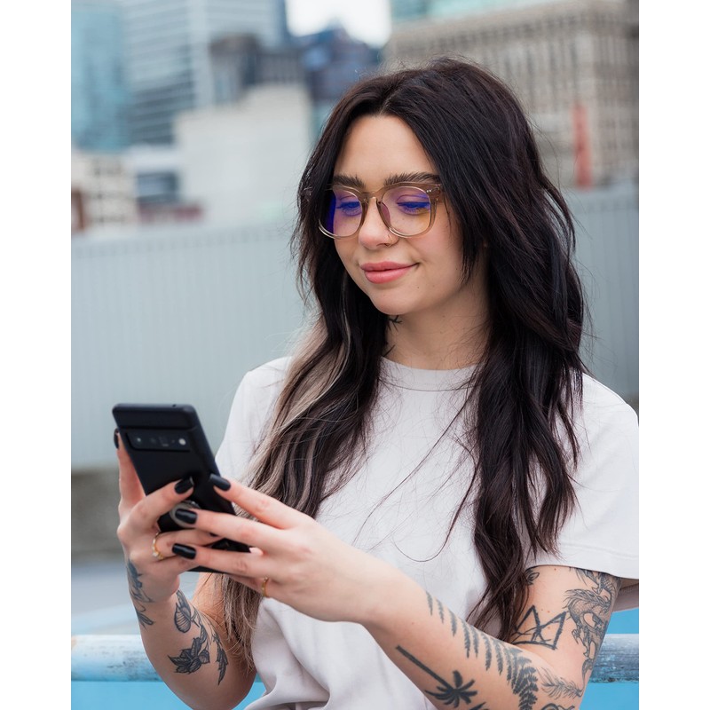 DIFF Weston Designer Square Computer Blue Light Blocking Glasses women