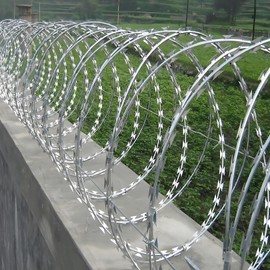 Razor Wires, Double Spiral Razor Barbed Wire,Razor Wire for Wire Fencing Garden,98 Feet