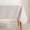 GAMUSI Tilu Rectangular Lurex Silver Thread Jacquard Waterproof Tablecloth 140