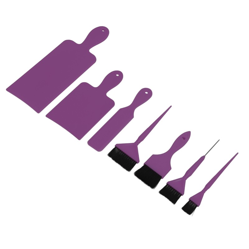 7pcs Hair Dye Tool Set Balayage Board Coloring Brush Hair