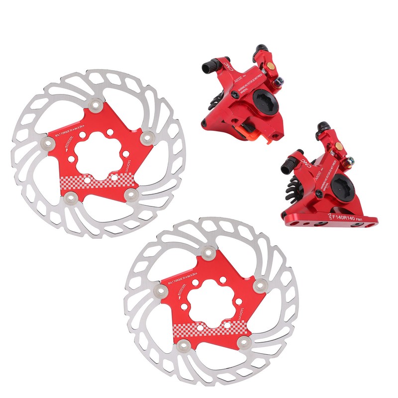 4pcs Disc Brake Kit Aluminium Alloy Disc Brake Calipers Rotor