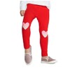 Cat & Jack Baby and Toddler Red Leggings with Heart