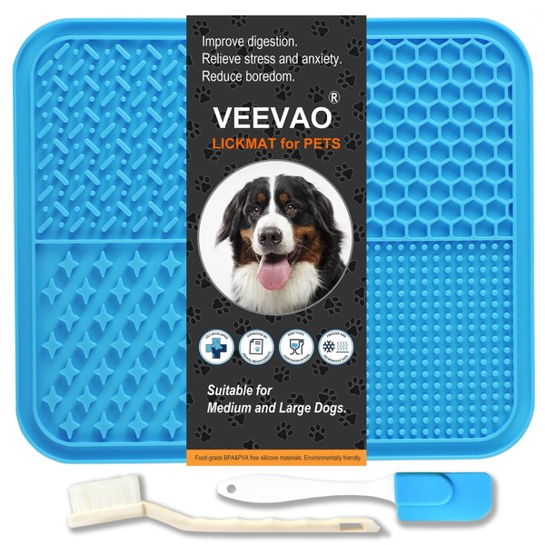 VEEVAO XL Lick mat for Large Dogs Breed, 12"×10" Food