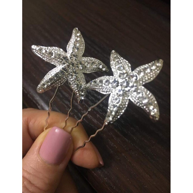 BERYUAN - Horquilla para el pelo con diseño de estrella
