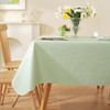 Wondwrla Rectangle Tablecloth, Vinyl Tablecloths with Flannel Backing, Waterproof Wipeable