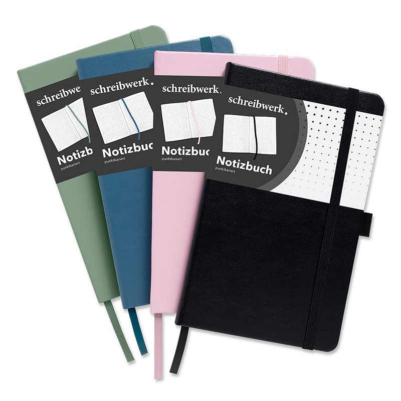 schreibwerk Notebook A5 dotted - 160 numbered pages - hard