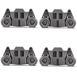[4 Pack] W10195416 Lower Dishrack Wheel Assembly for Whirlpool, Dishwasher Wheels Lower Rack for KitchenAid, Replacement for Kenmore Lower Dishwasher Wheel - Repalce AP5983730, W10195416V, PS11722152