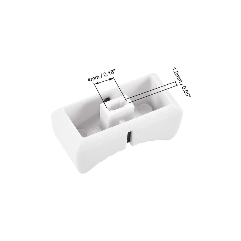 sourcing map Mixing Console Slider Knobs Replacement for Potentiometer White