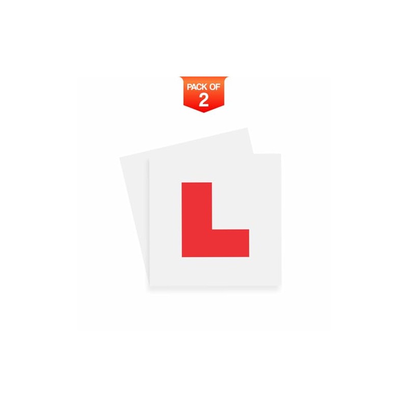 Magnetic L Plates Extra Strong Magnetic Car Sticky Learner Plate