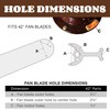 Replacement Ceiling Fan Blade Arms,Compatible with Most 42'' Ceiling Fans,Ceiling