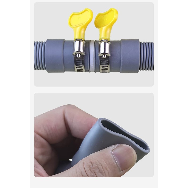 2m Universal Drain Hose Extension Pipe Kit, Replacement Drain Hose