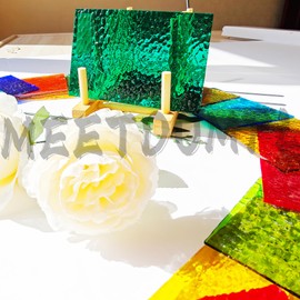 Stained Glass,Stained Glass Kit,Stained Glass Supplies,Stained Glass Sheets，36 Pcs 4"x6" for The Rainbow Suncatcher,Stained Glass Window,Mosaic Crafts,Treasure Trove of Vibrant Colored Glass (3)