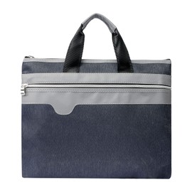 XINCHIA A4 Document Folder Pouch Zipper Document Bag Portable Conference Folder A4 Large Business Portfolio Folder Business Briefcase Bag File Bag Office Handbag Paper Storage Organiser for Women Men