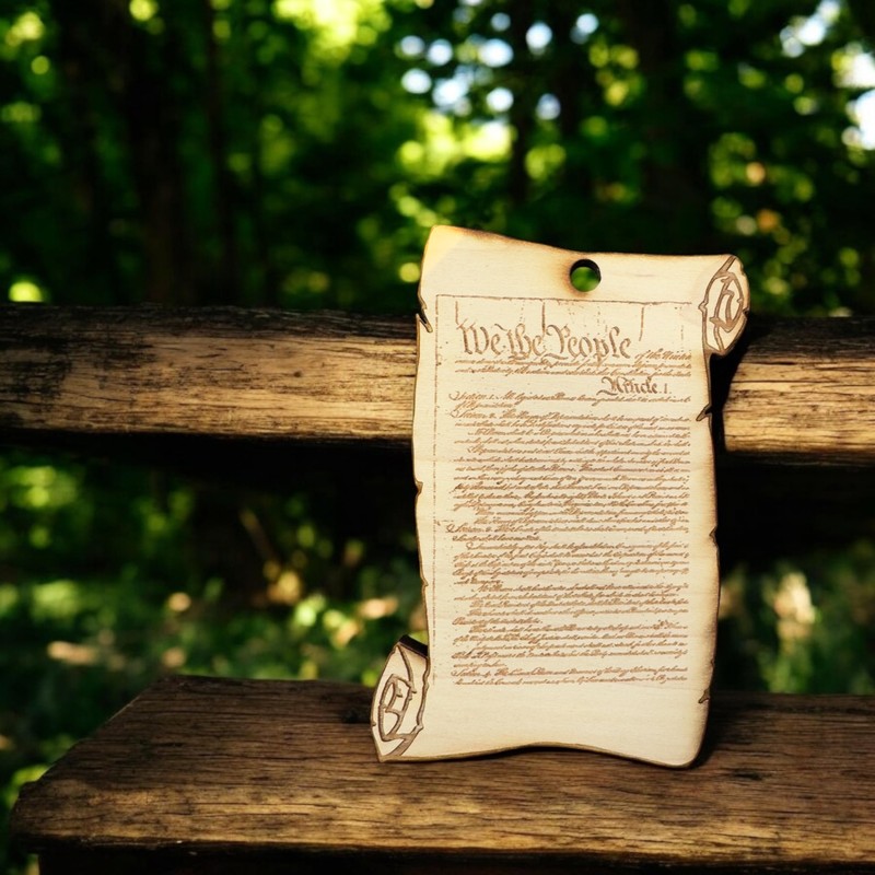 Ornament - Scroll We The People